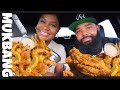 FRIED SEAFOOD MUKBANG | FRIED GATOR TAIL, FISH, SCALLOPS AND SHRIMP