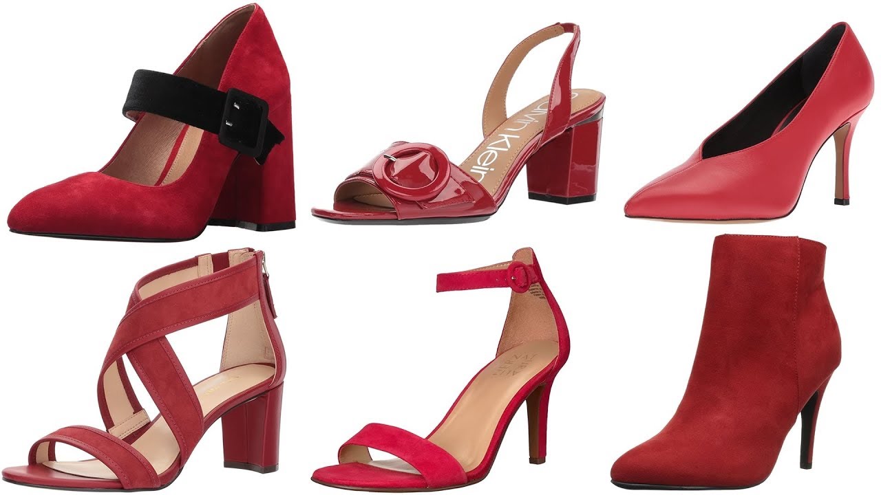 ZAPATOS ROJOS MODA - BOTINES, TACONES, FLATS -