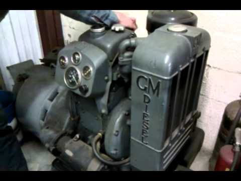 Leid Diesel S 1939 General Motors Detroit Diesel 1 71 10kw 1200rpm Generator Youtube