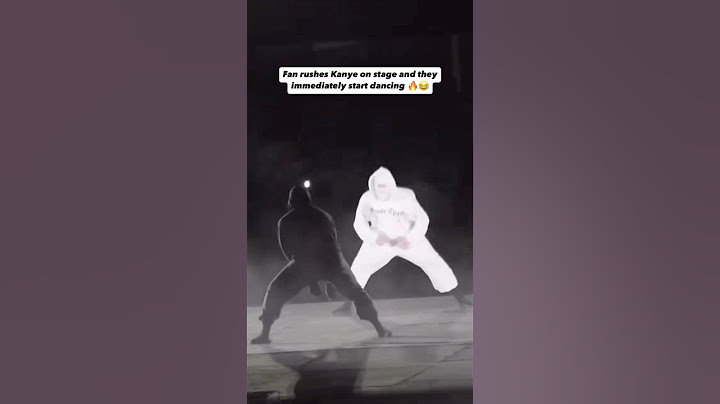 Fan rushes Kanye West on stage and they immediately start dancing💀😭 #kanyewest #rap #hiphop