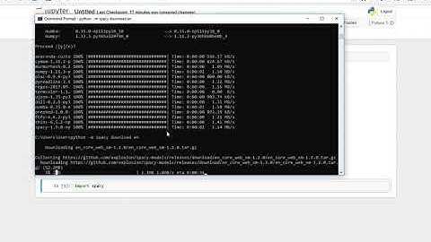 03: Spacy on Windows 10