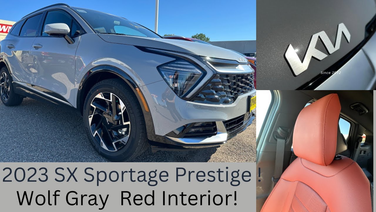 2023 Kia Sportage SX Prestige AWD walk around! The Red Interior is