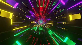 VJ LOOP NEON Pink Ice Blue Tunnel Abstract Background Video Simple Lines Pattern 4k Screensaver