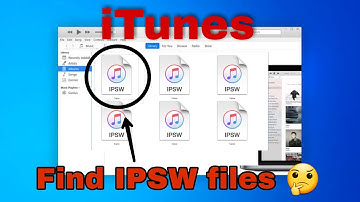 How to find iTunes downloaded files Find IPSW FILES iTunes download files location 2021