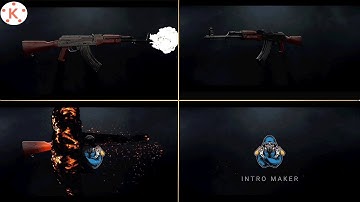 How to make gaming gun intro in kinemaster | kinemaster tutorial | free template