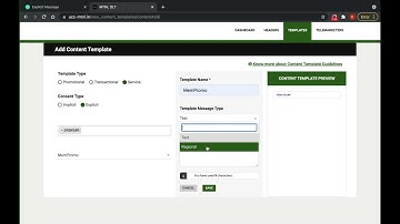 How To Apply Content Template (Explicit) On UCC MTNL