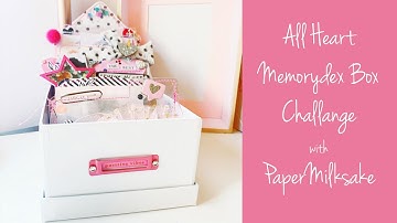 All Heart Memorydex Box Challenge with Paper Milkshake