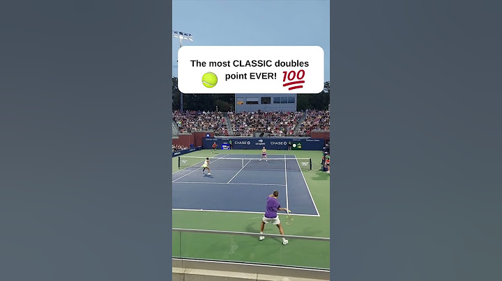 🎾The most CLASSIC doubles point🎾 EVER! #tennis #doubles #shorts #tennisplayer @usopen