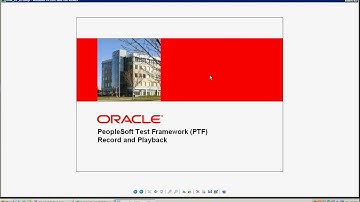 PeopleSoft Test Framework Part 1