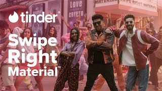 Swipe Right Material Music Video | ft. Guru Randhawa, Anirudh, Dee MC, Kartik Shah | Tinder India
