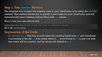 How to Insert Missing Rows in a DataFrame Using Pandas