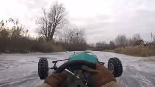 Go-Karting On Ice In Russia