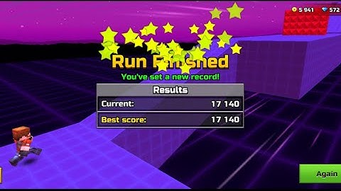 Pixel Gun 3D Extreme Run World Record (17,140)