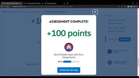 Salesforce Trailhead - Use Events and Actions