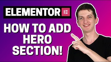 How To Add Hero Section In Elementor