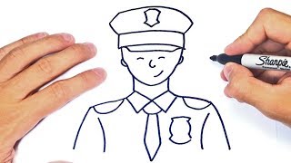 Cómo dibujar un Policia Paso a Paso | Dibujo de Policia - thptnganamst.edu.vn