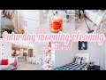 SATURDAY MORNING CLEANING ROUTINE || CLEAN WITH ME || CLEANING MOTIVATION
