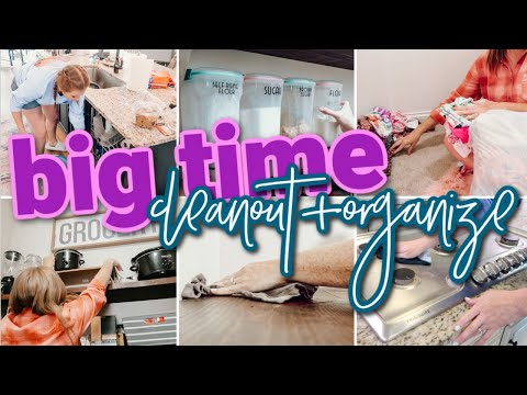 BIG TIME CLEAN OUT + ORGANIZE! ? | PANTRY RESTOCK + DEEP CLEAN | EXTREME CLEANING MOTIVATION 2022