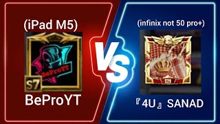 2v2 me with (infinix note 50 pro +) vs @BeProYT with (ipad m5 )