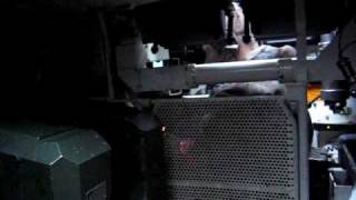 Leopard Ladeschütze scharfer Schuss Rückschlag der Kanone 120mm