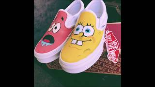 custom spongebob vans