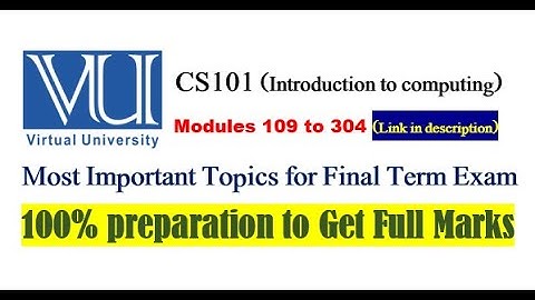 CS101 Final Term Important Topic |For Final Term Exam Preparation || Complete Guide _ Get 100% Marks
