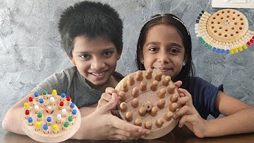 Popo Toys Wooden Memory Matchstick Chess Game | How to Play Wooden Memory Chess Game - Instructions