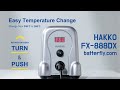 Hakko fx888dx new soldering station now with rotary encoder for precise temperature control