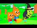 Cats Family in English - Camping In The Woods Cartoon for Kids