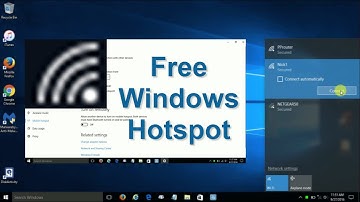 Turn Windows 10 laptop into wiFi Hotspot -mobile Hotspot/wireless Hotspot - Effortlessly & Free