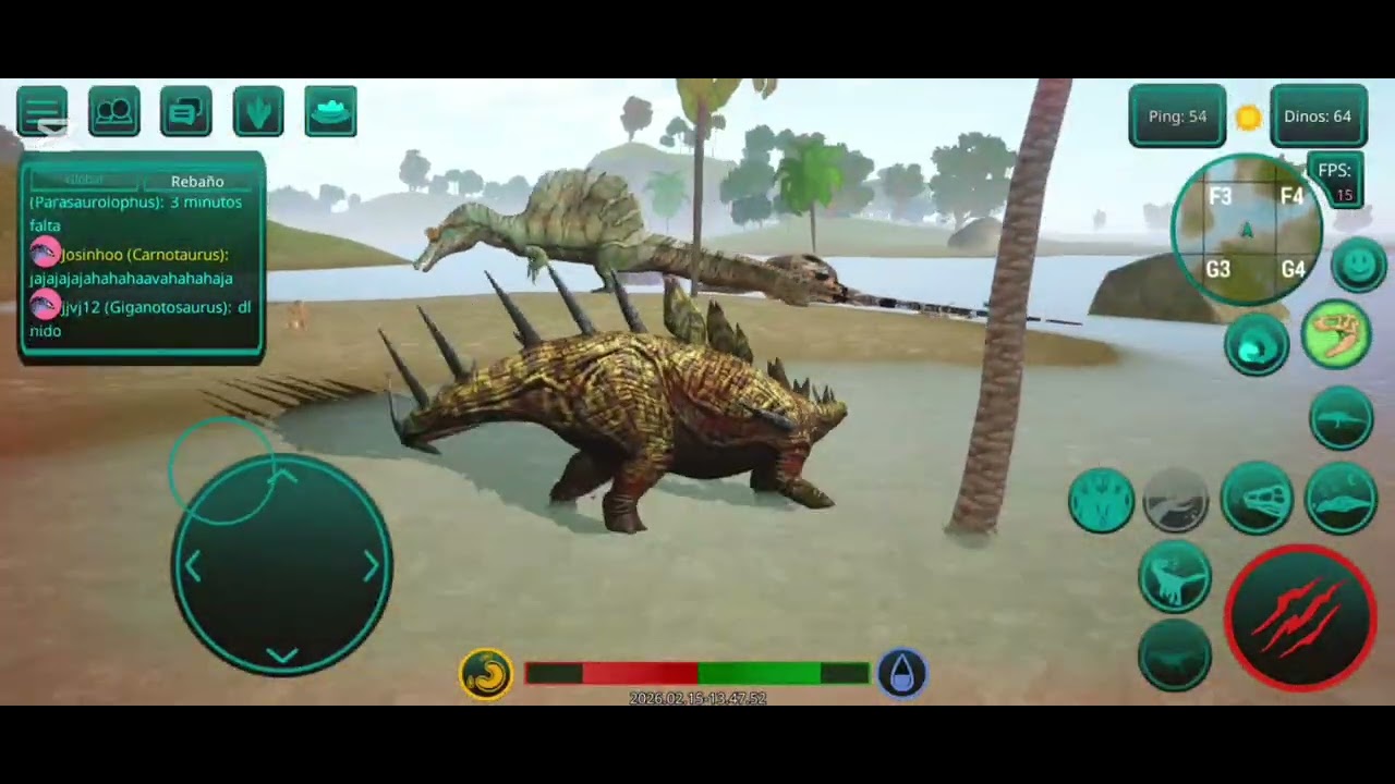 Jugando con el kentrosaurus 🤪