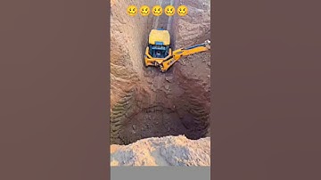 Jcb & Ajax mixer working video 🤣😭 #jcb #ajax #bulldozer #tractor #excavator #jcbtoys #automobile