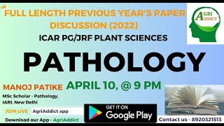 Decoding ICAR JRF 2022 Pathology PYQPs: FuIl Length discussion- Plant Sciences screenshot 5
