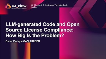 LLM-generated Code and Open Source License Compliance: How Big Is the Problem? - Oscar Enrique Goñi