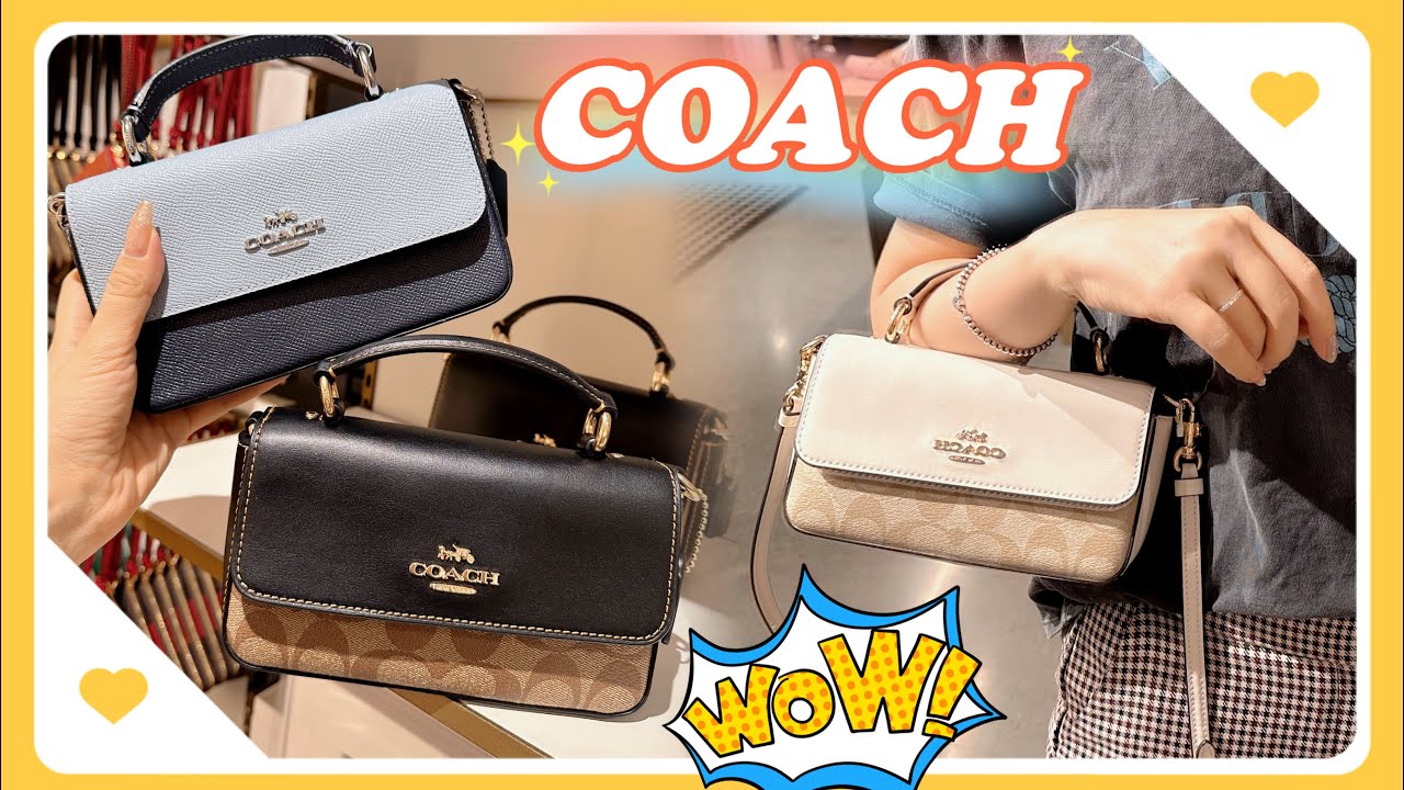 🆕 Coach outlet bags Mini Josie Top Handle Crossbody 