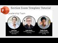 PowerPoint Section Zoom Corporate Presentation Tutorial | Part 5: Meet The Team Slide