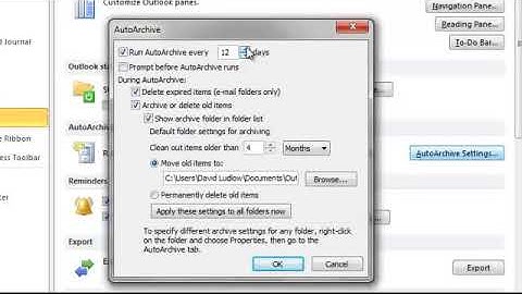 How to Setup and Run Auto Archive Outlook 2010