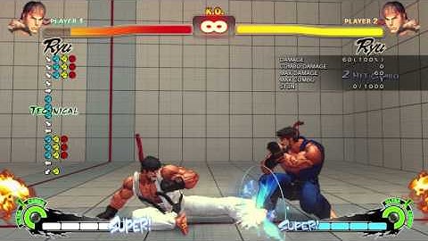 SSFIV proximity option select on guard with ryu.