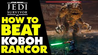 Jedi Survivor HOW TO BEAT THE RANCOR GUIDE! | Star Wars Jedi Survivor Gameplay PS5 #JediSurvivor