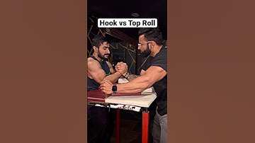 Hook vs Top-Roll 🔥 #armwrestling #strength