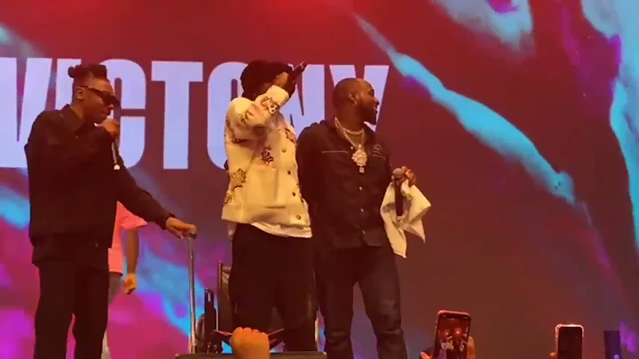 Singer VICTONY stood up from his wheel chair for the first time in Davido's Concert