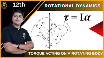Torque acting on a rotating body #rotationaldynamics