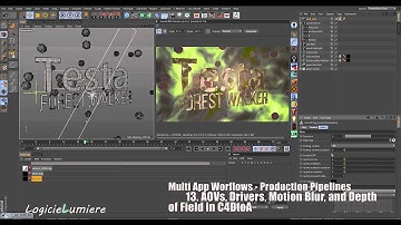 13  AOVs, Drivers, Motion Blur, and Depth of Field in C4DtoA