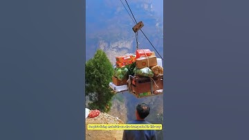 The process of lifting materials with steel cables