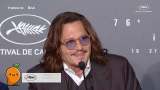 Johnny Depp Interview- Cannes Press Conference (Jeanne du Barry)