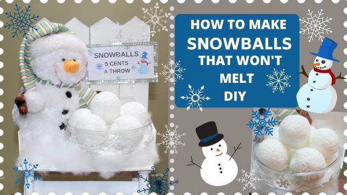 12 DIYs of Christmas : Fake SNOW BALLS 