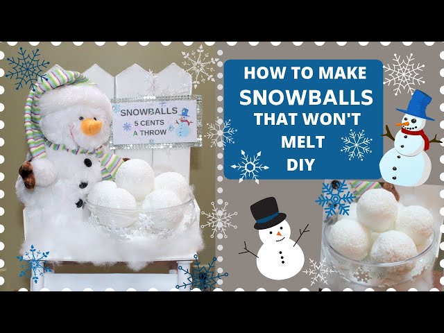 Winter Craft for Kids: DIY Indoor Snowballs