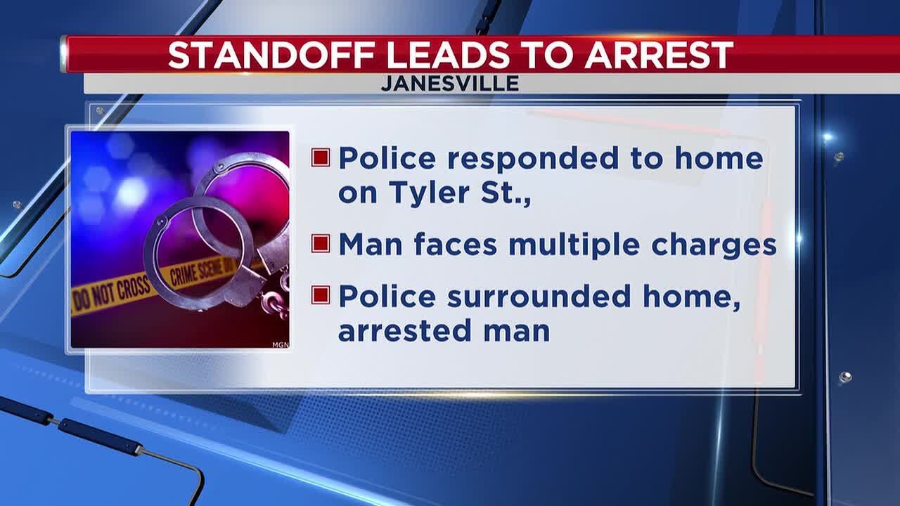 Man taken into custody after standoff at Janesville home - YouTube