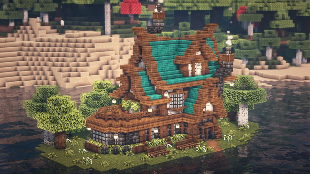 casas medievais grandes minecraft