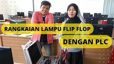 SERU!!! Belajar Rangkaian lampu flip flop PLC di Pendidikan Teknik Elektronika UMRI